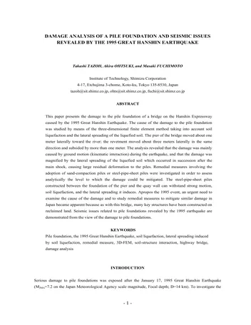 Más sobre Análisis de Daños en una Fundación de Pilotes y Problemas Sísmicos Revelados por el Gran Terremoto de Hanshin de 1995