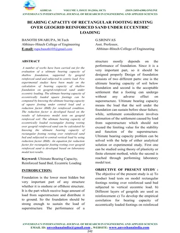 Más sobre Capacidad Portante de Cimientos Rectangulares Sobre Geogrid Reforzado