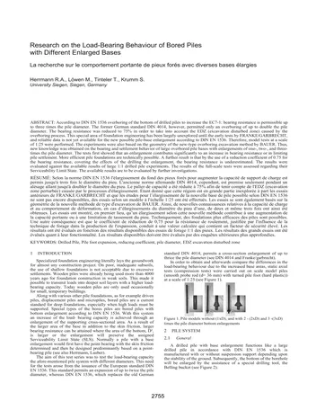 Más sobre Investigación sobre el Comportamiento de Carga de Pilotes Perforados con Diferentes