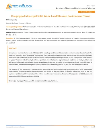 Más sobre Residuos Sólidos Municipales No Equipados